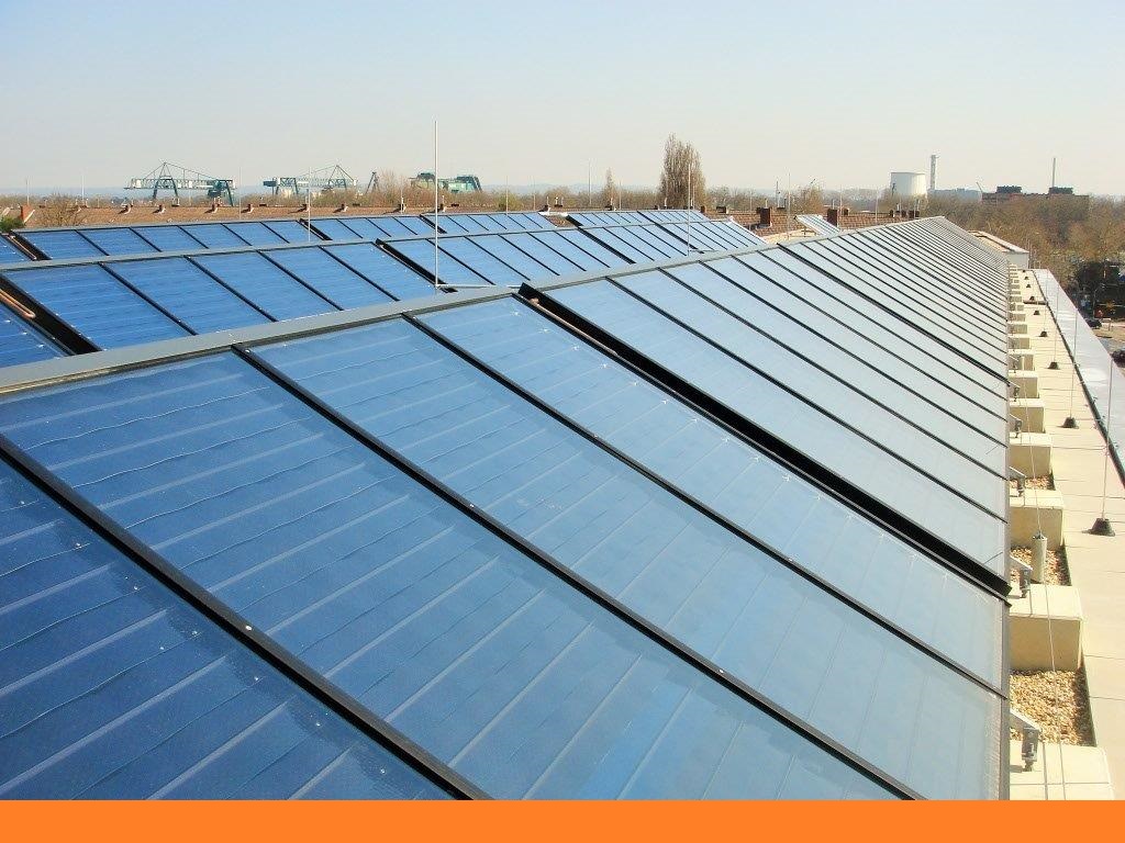 Kollektorfeld Solarthermie Grossanlage